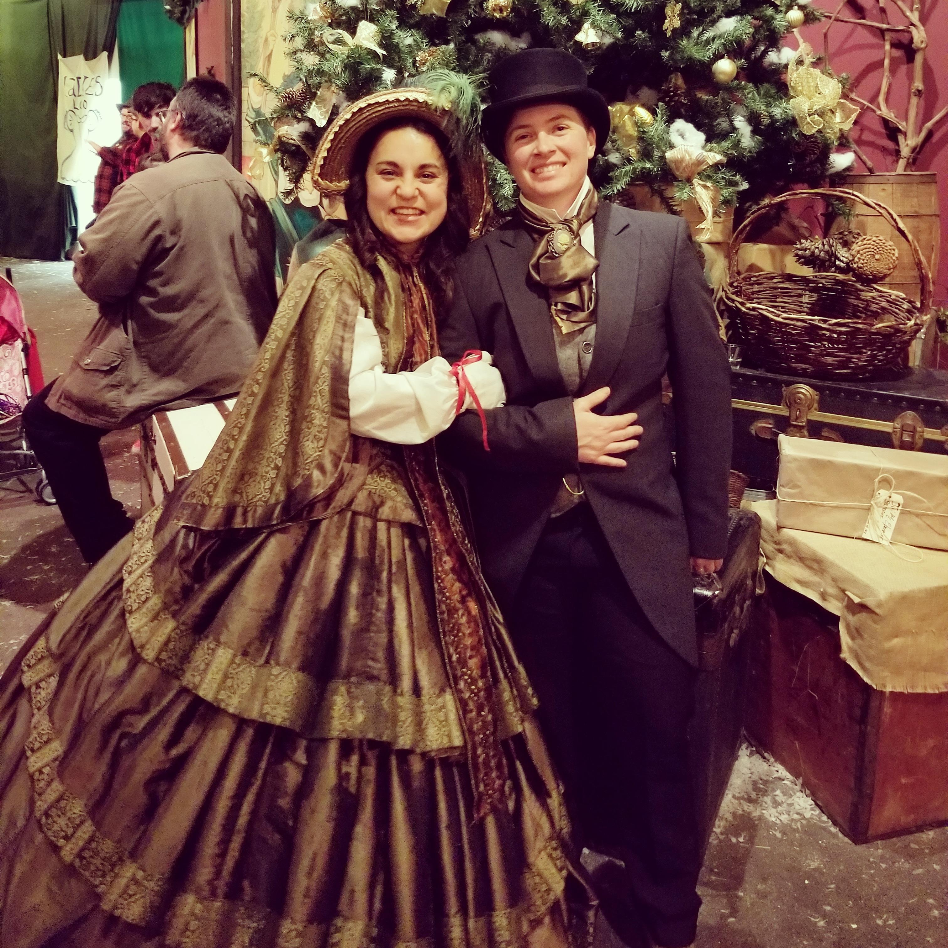 Dressed up for the Dickens Fair