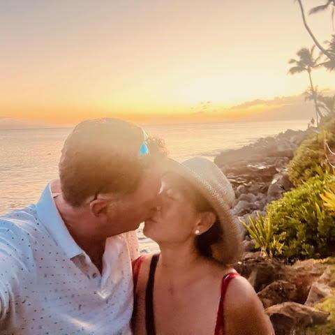 Sunset kiss
