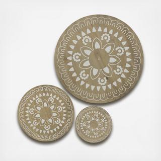 3-Piece Round Wood Wall Decor Set