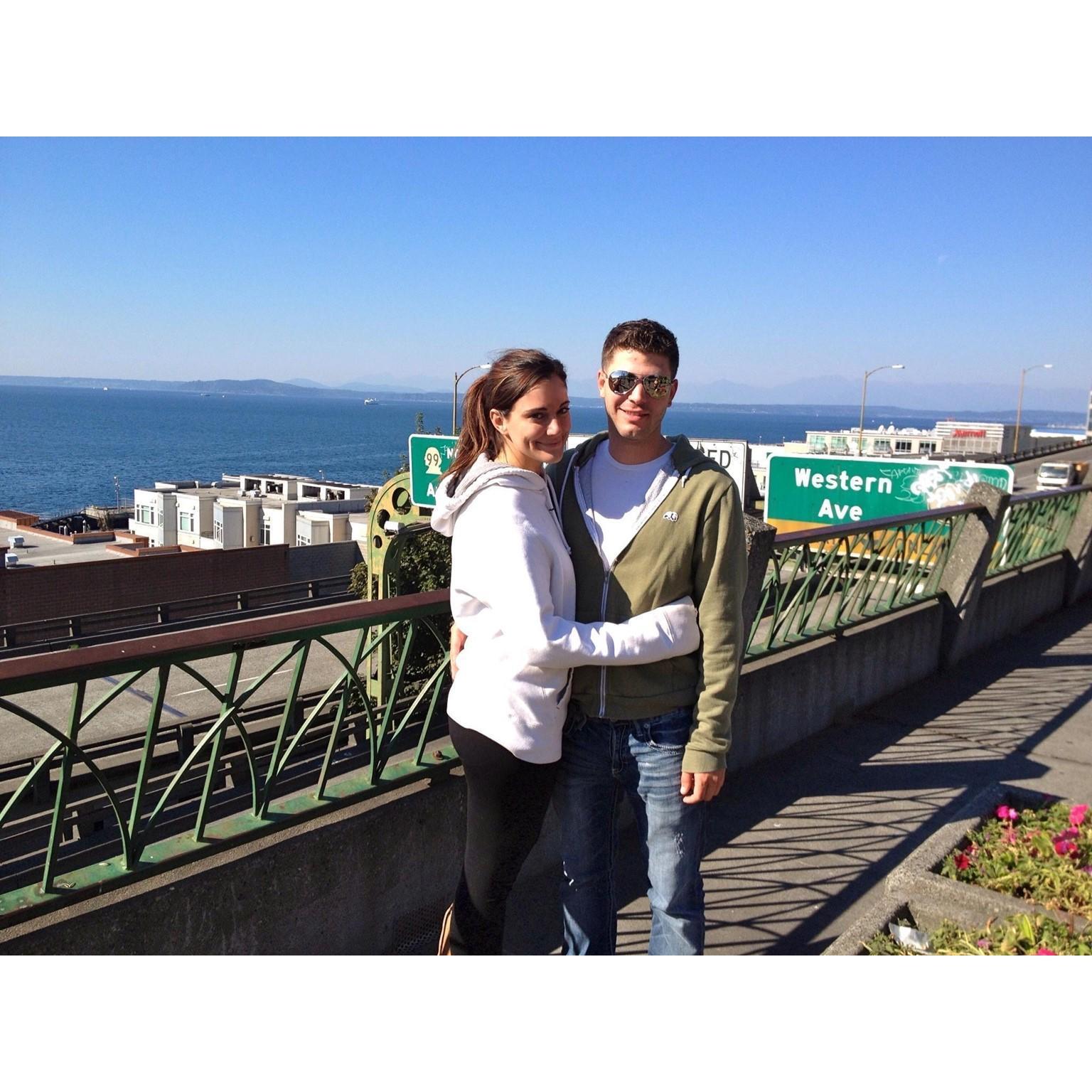 First trip together to visit Megan's parents in Seattle, WA