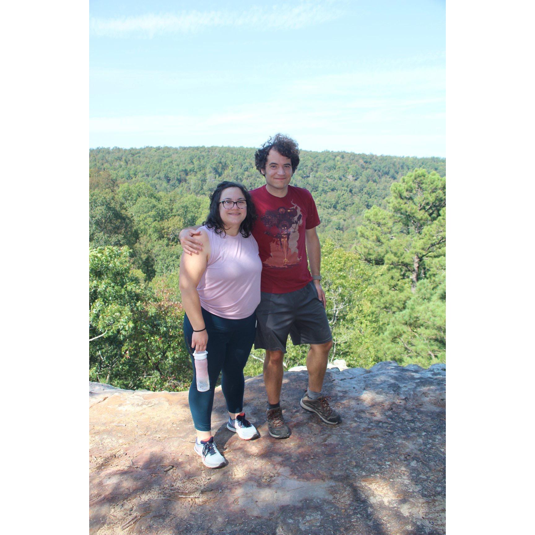 Hiking in Arkansas during a Luerding Family reunion!
