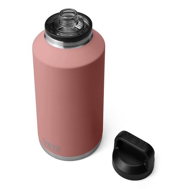 YETI Rambler 64 oz Bottle, Vacuum Insulated, Leakproof, Stainless Steel with Chug Cap, Sandstone Pink