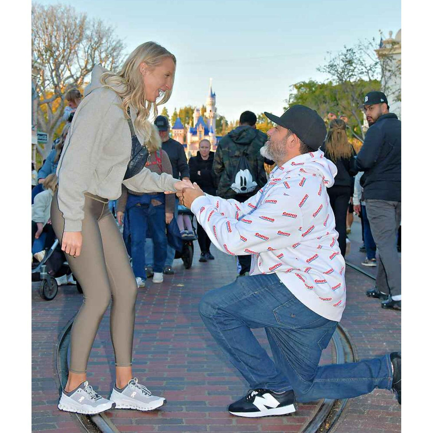 Disneyland - playing a joke on the crowds!