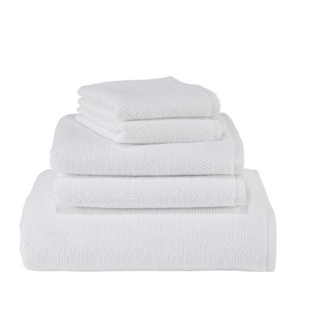 Organic Textured Cotton Towel | Bath Towels at L.L.Bean (White)