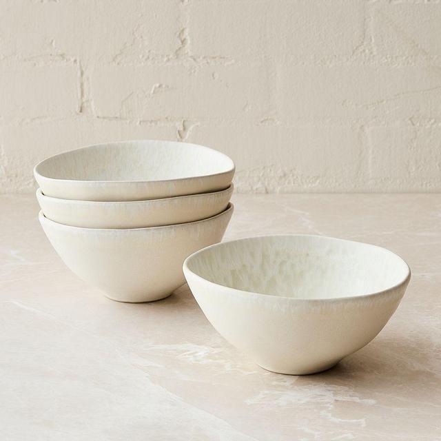 Oyku Stoneware Cereal Bowl, Beige, Set of 4