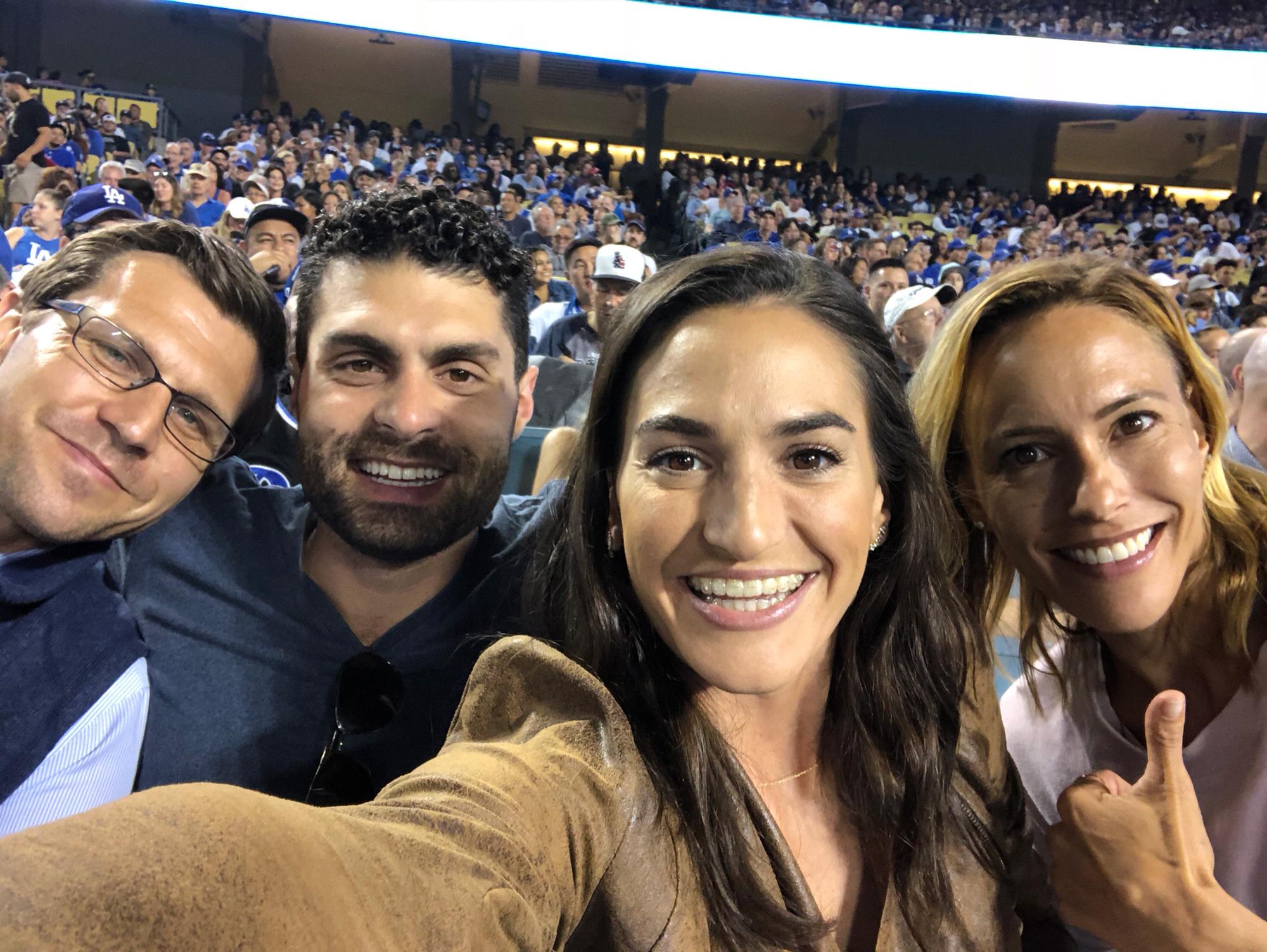 Dodger stadium with the Laycocks!