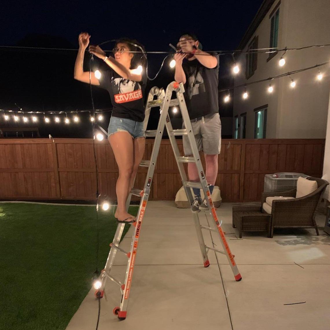 Hard at working getting our home together