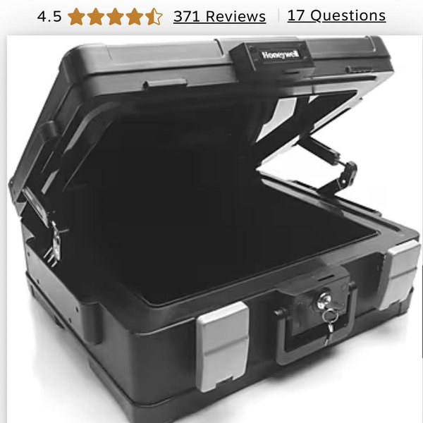 Honeywell 0.39 cu Waterproof and Fireproof Chest (1114) | Staples