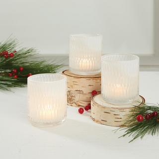 Marcy Glass Metallic Votive Candle Holder, Set of 6