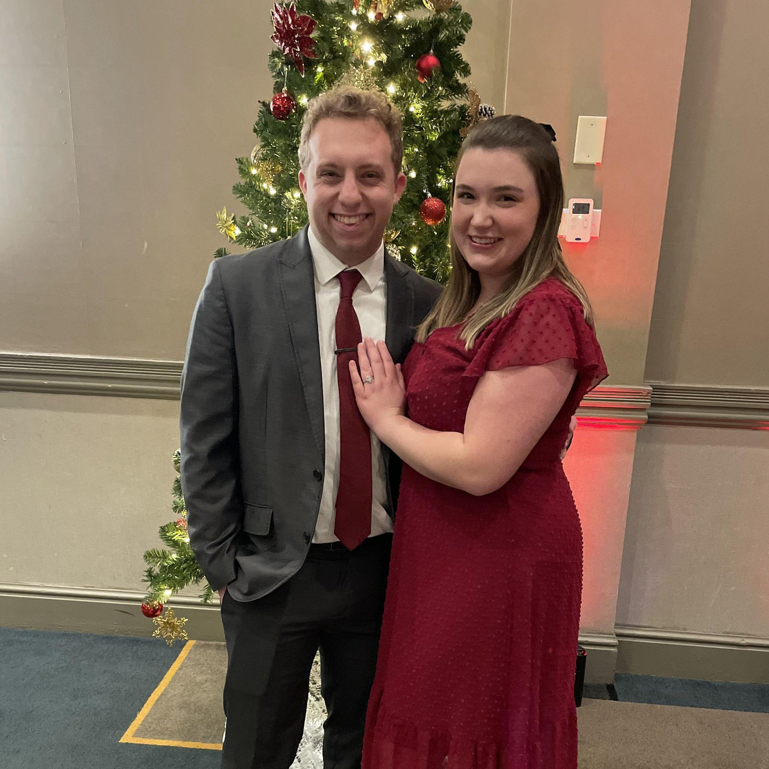 Attending Randee's work's Christmas party