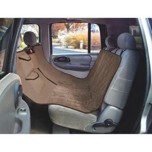 Yes Pets Quilt Suede Water Proof Hammock Style Car Seat Cover - Tan