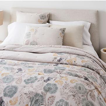 Floral Block Print Quilt & Shams