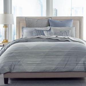 Hotel Collection - Cotton Diamond Stripe Full/Queen Duvet Cover, Created for Macy's