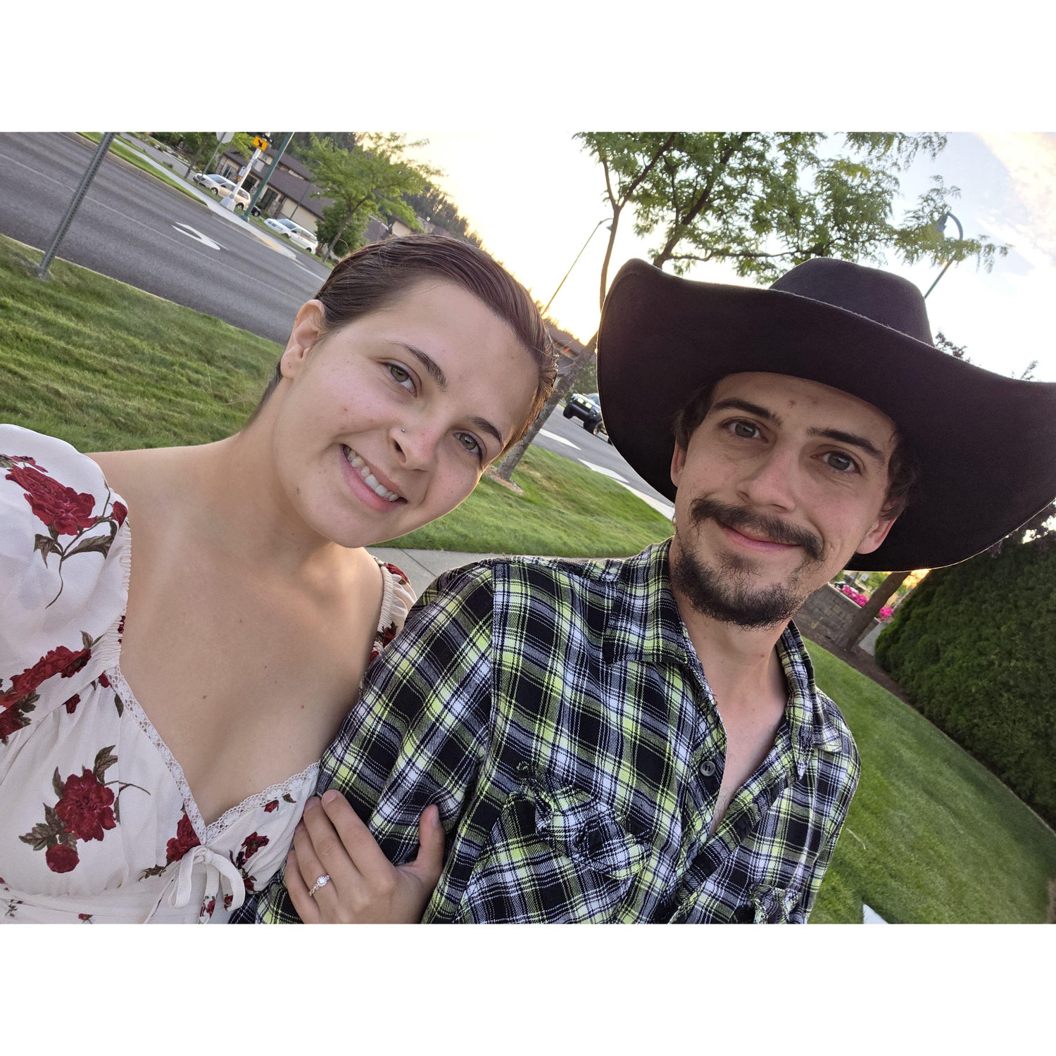 Smiles during one of many date nights