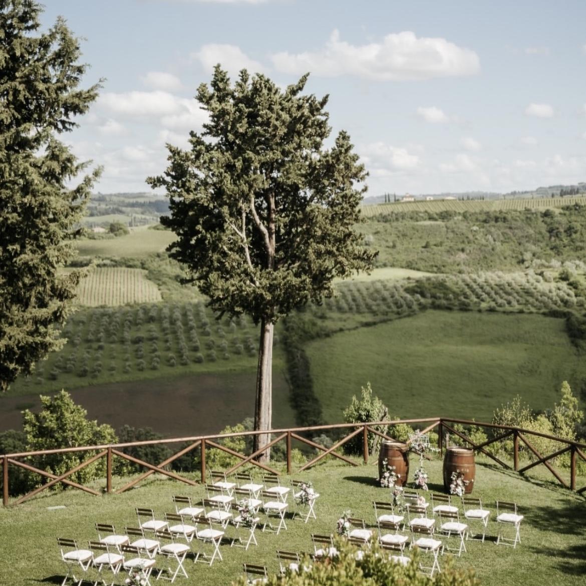 Nestled in the rolling hills of Tuscany, our celebration will unfold here among olive groves, vineyards, and golden sunsets.