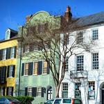 Rainbow Row and Historic Downtown Charleston
