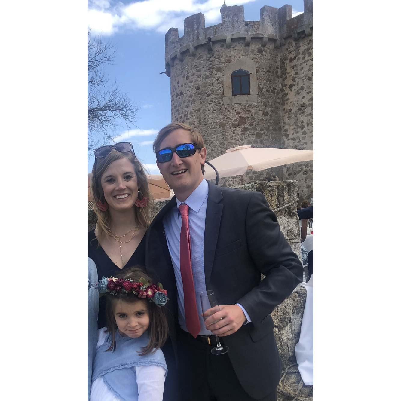 Pedro and Ana's wedding in Spain 2019. Child featured: one of Pedro's nieces!