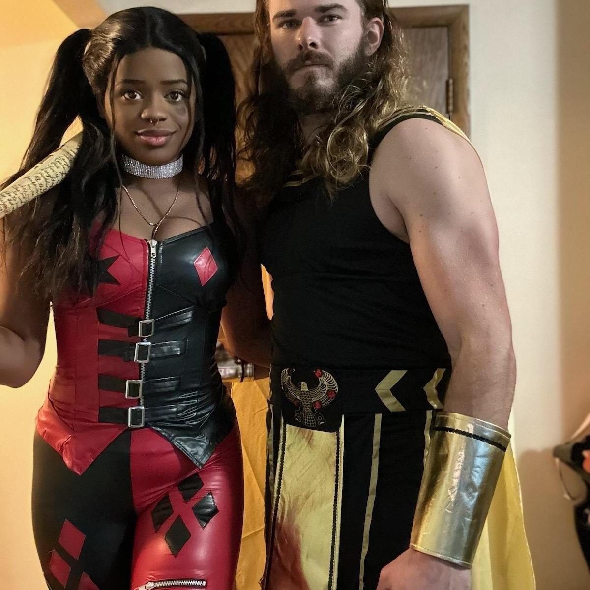 Us, dressed for Halloween!
