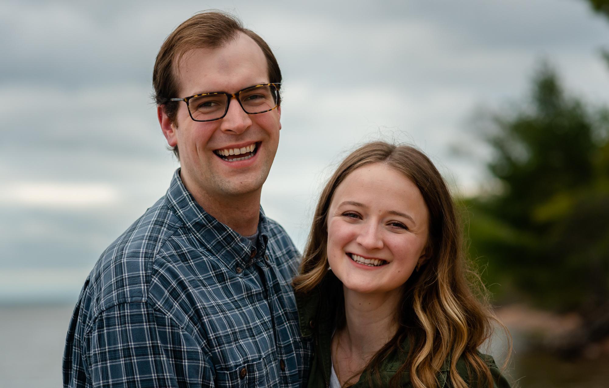 Mark's sister took some impromptu engagement photos while we were at the lake with her!