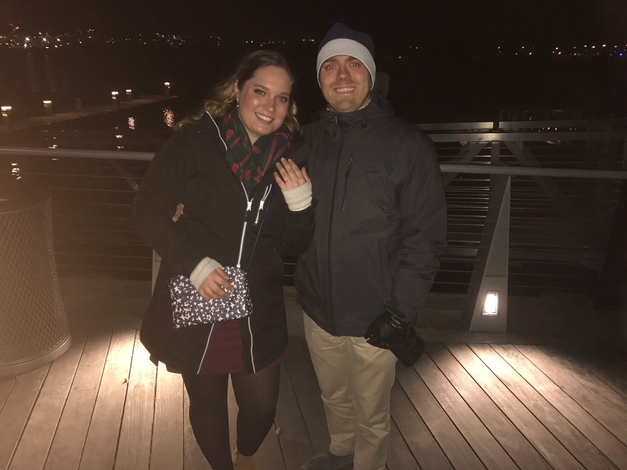 The night we got engaged!