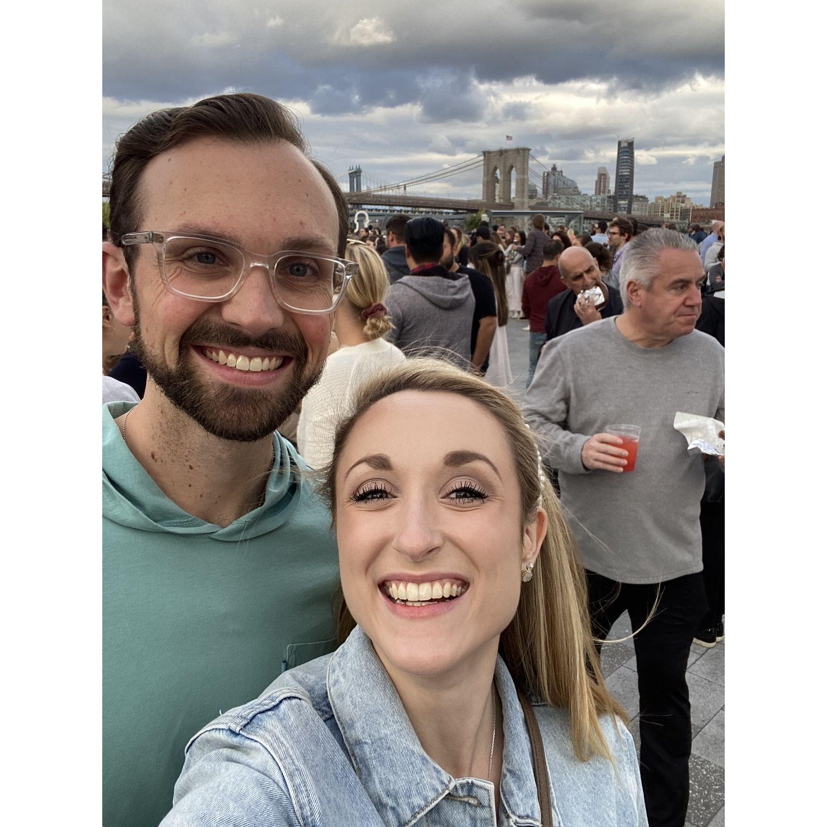 NYC - June 2022 - Before the Ben Rector concert, overlooking the Brooklyn Bridge