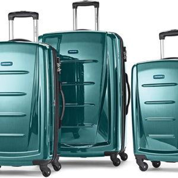 Samsonite Winfield 2 Hardside Expandable Luggage with Spinner Wheels, Charcoal, 3-Piece Set (20/24/28)