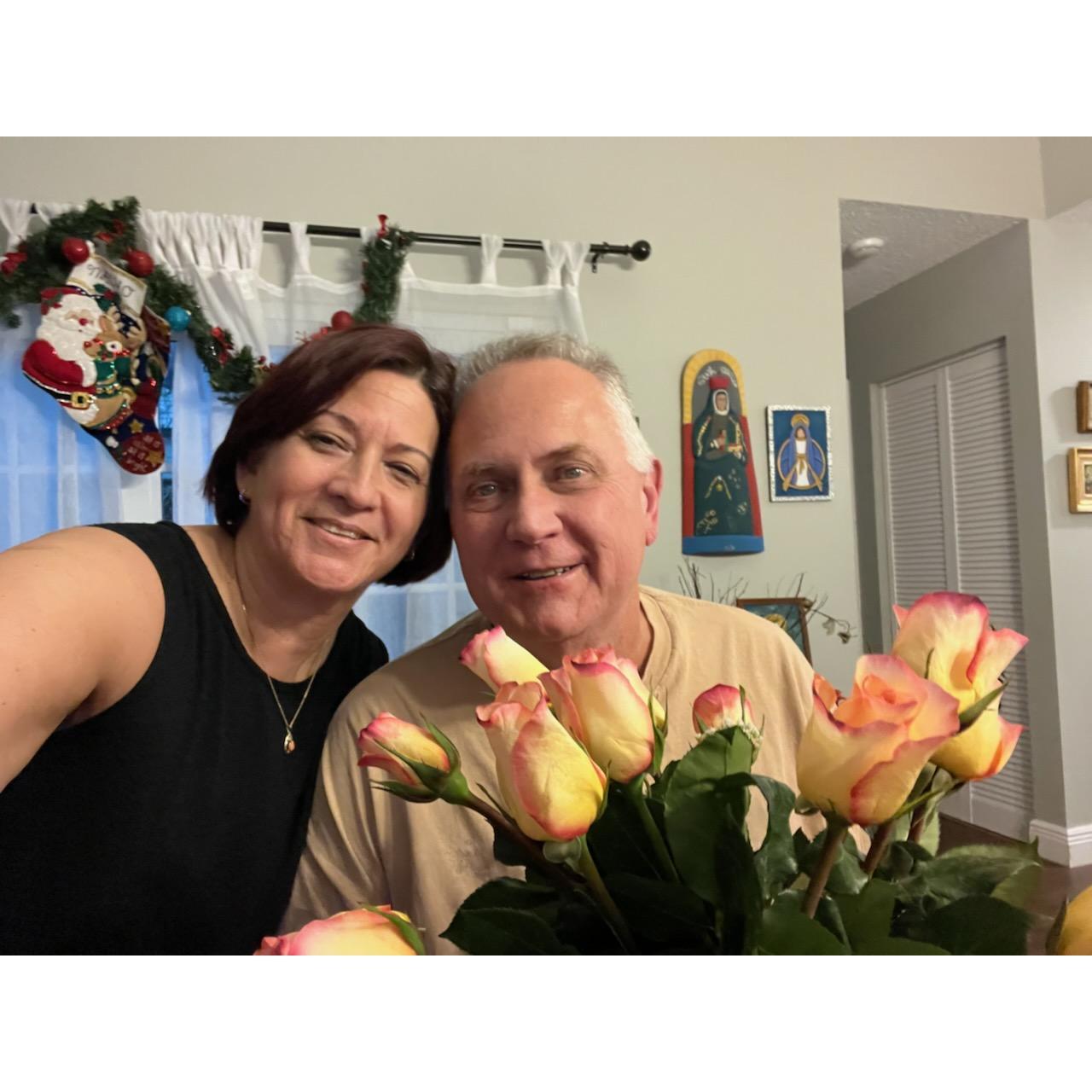 The very 1st time Lee received Roses