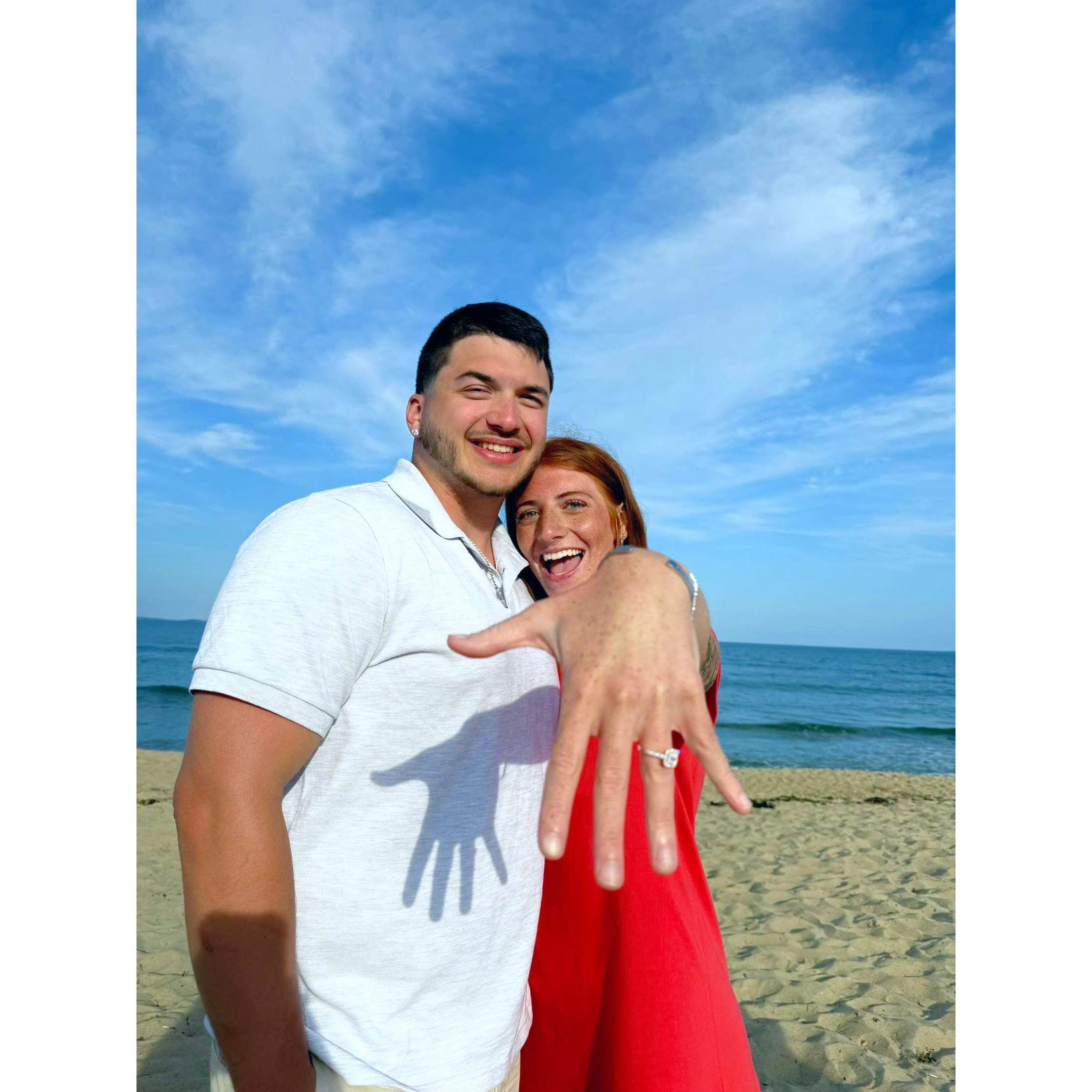 Old Orchard Beach Maine, the day we got engaged!