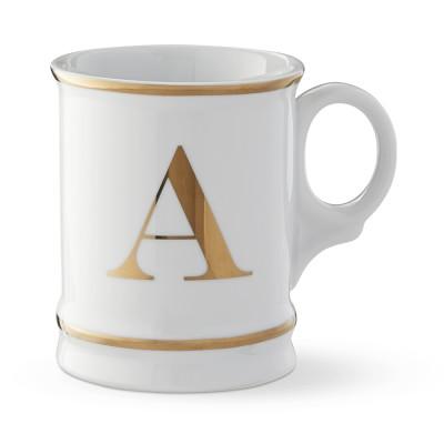 Gold Monogram Mug "M"
