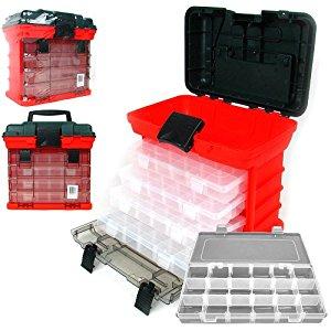 Stalwart 75-3182A 11" Rack System Tool Box with 4 Organizers
