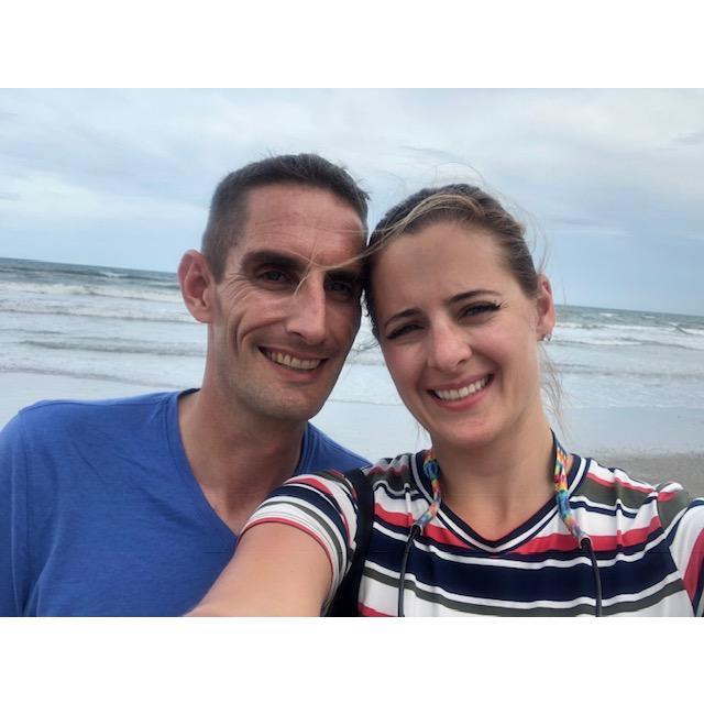 Coco Beach, FL moments before Stuart asked me to marry him