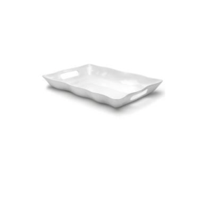 Ruffle Rectangle Tray Large | 20 x 14in