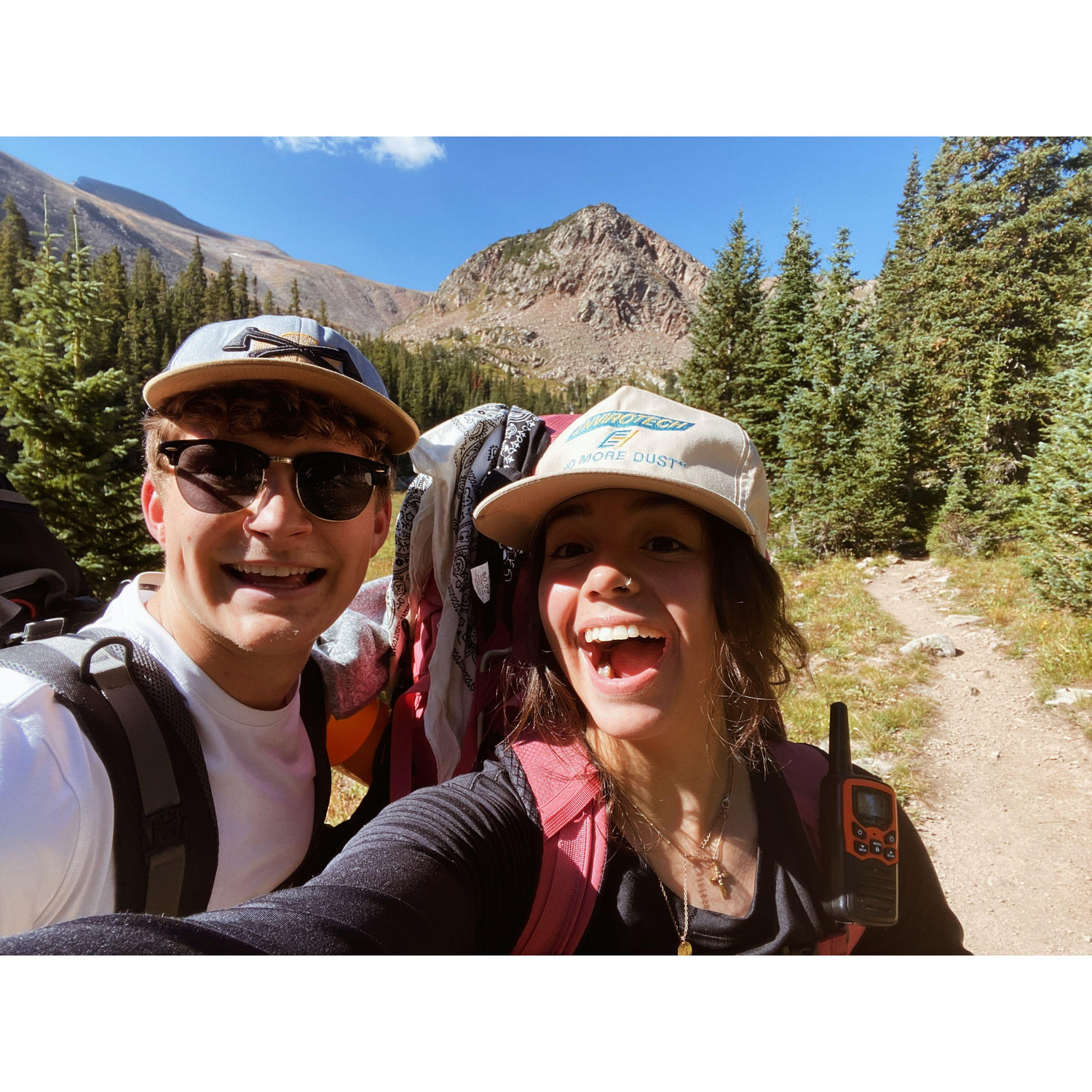 Fall of 2022: Our 1 year anniversary backpacking trip!