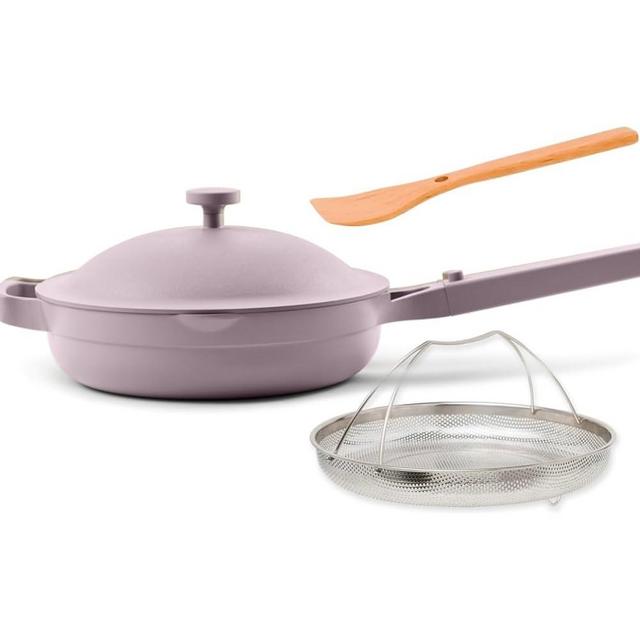 Our Place 10.5-Inch Ceramic Nonstick Skillet Pan, Toxin-Free with Stainless Steel Handle, Oven Safe - Lavender