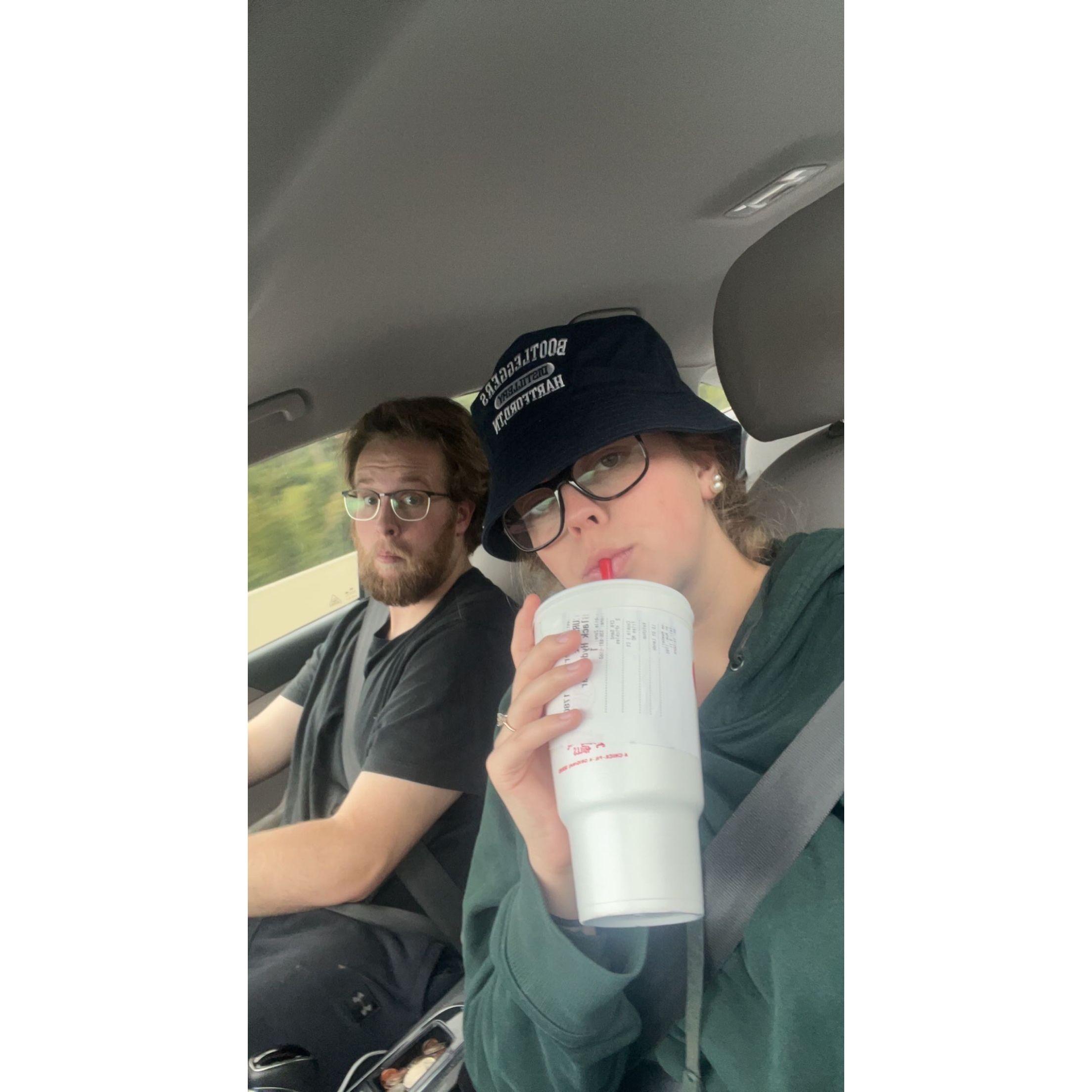 On one of our many road trips over winter break, Cat got a bucket hat and felt like it needed to be shared