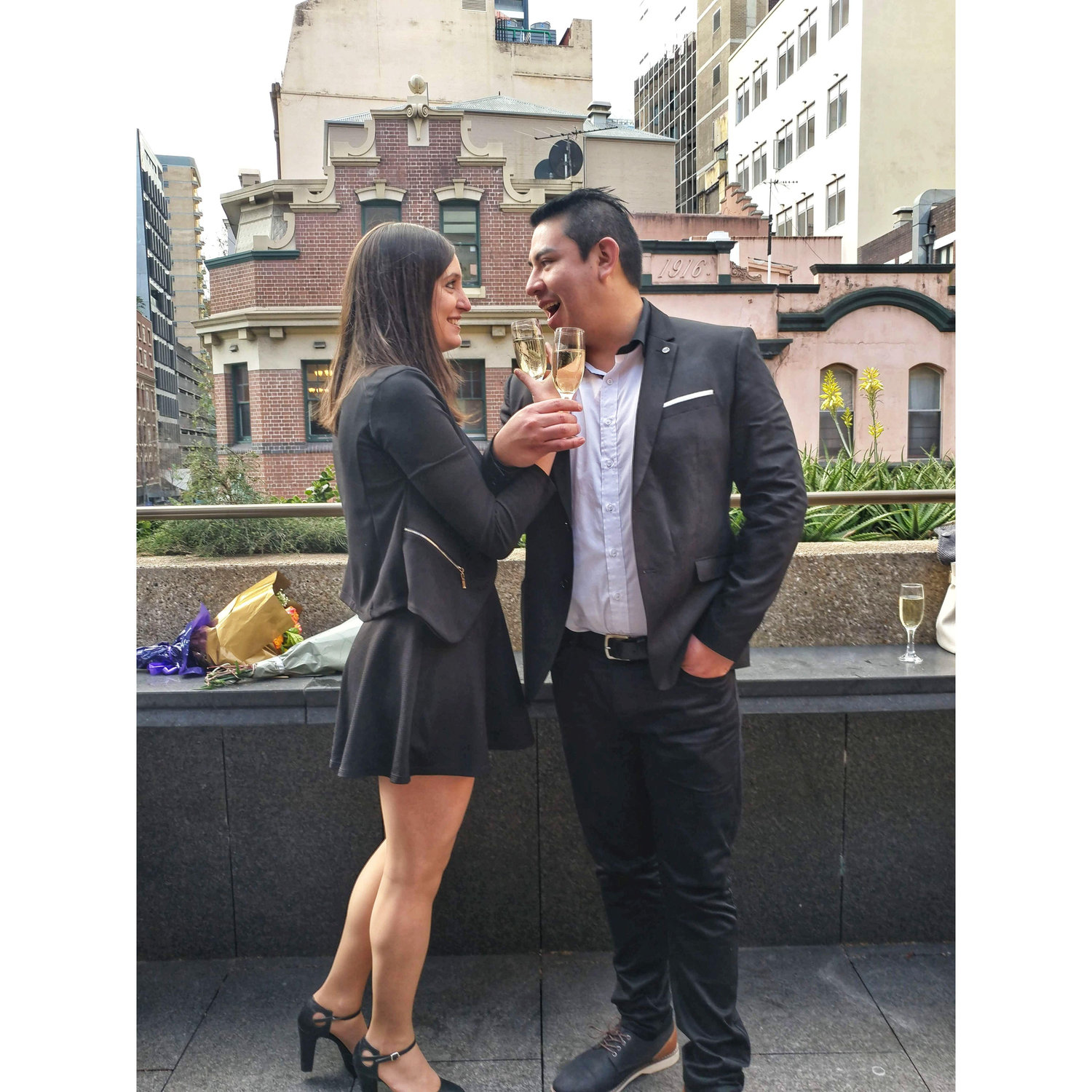 Celebrating in Sydney.