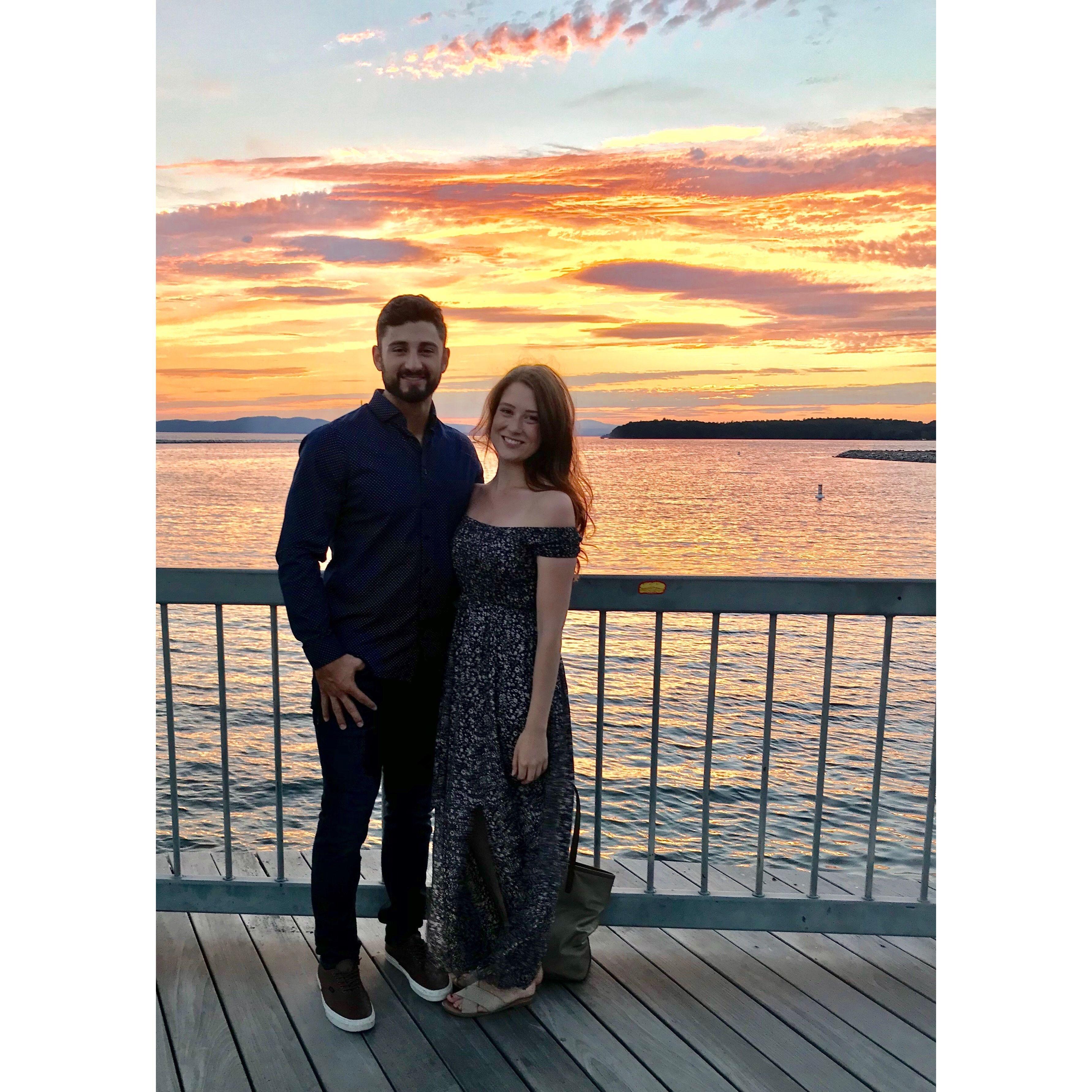 Vin's first time visiting Bre's family in Vermont. June 2018 🌅