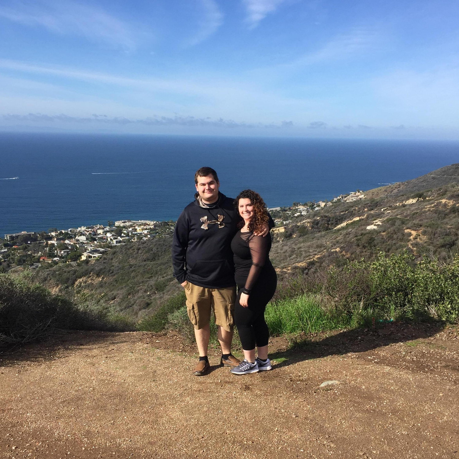 Badlands Trail overlooking Laguna Beach on a visit to visit Bailey's family in Orange County