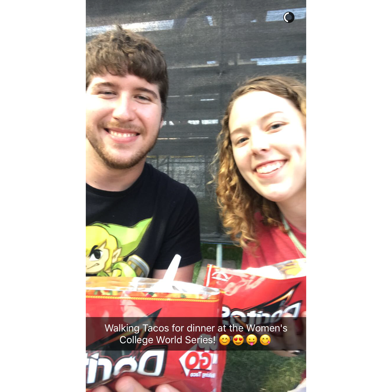 Always fun to get the chance to eat a walking taco!