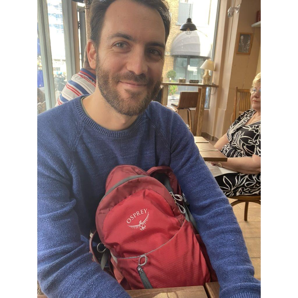 In London, at tea.