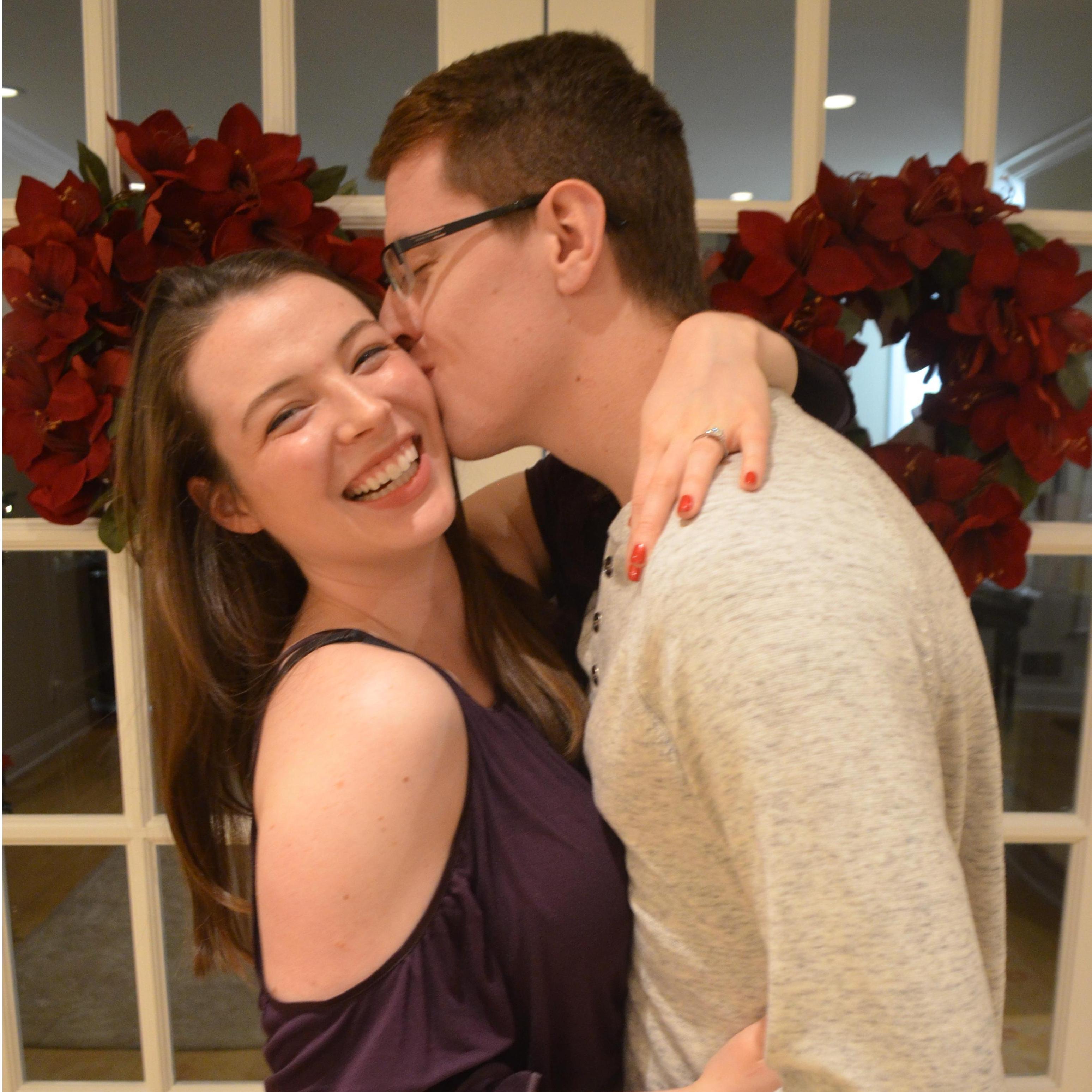 Pure joy the day Brian proposed! - December 2018