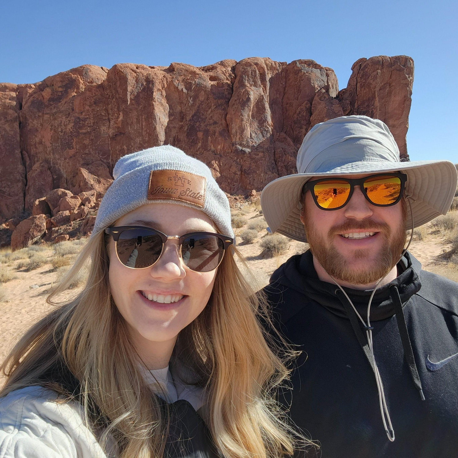 Valley of Fire State Park, NV. Hiking before he proposed, January 2025.