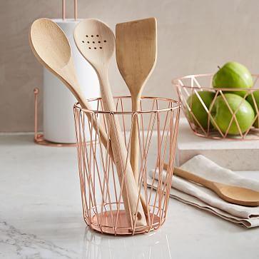 Copper Wire Utensil Holder