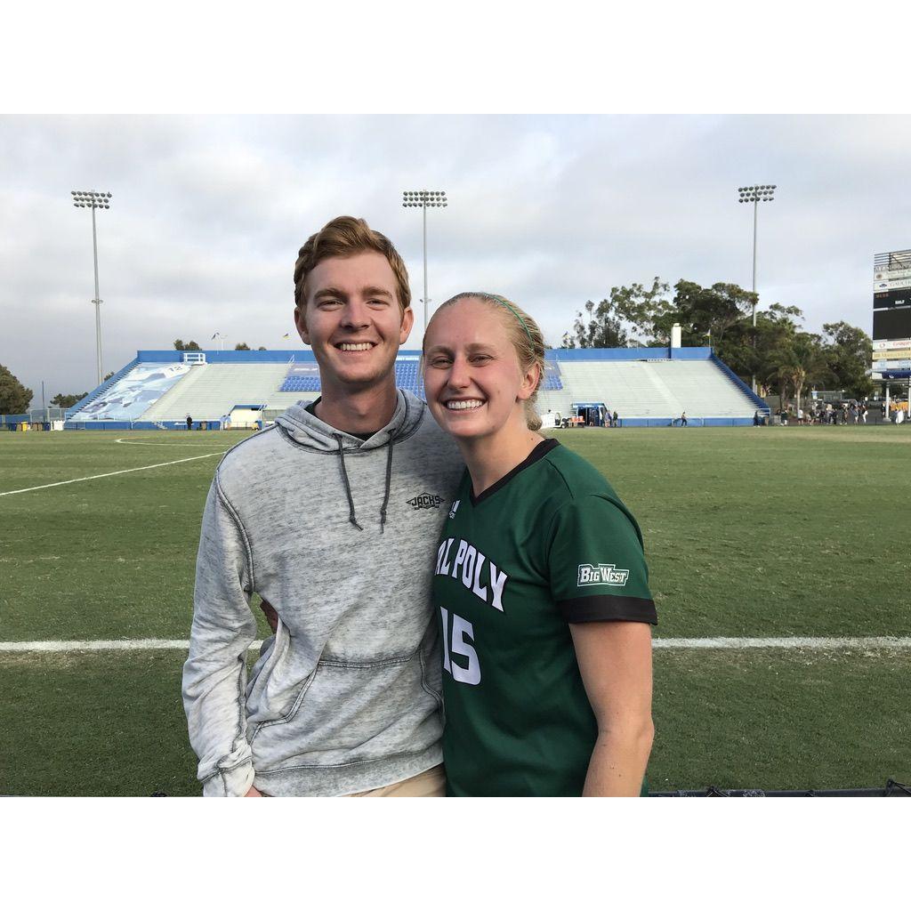 Emily's last Cal Poly soccer game