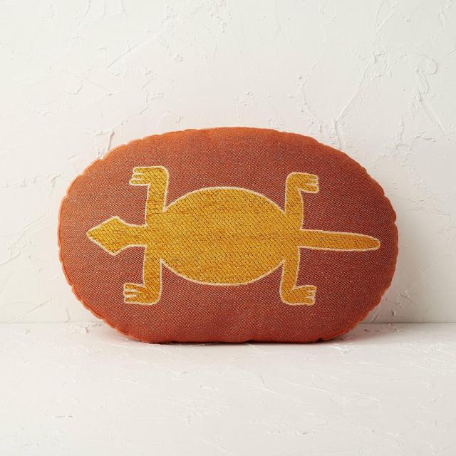 Oval Jungalow Lizard Decorative Throw Pillow Burnt Orange - Opalhouse™ designed with Jungalow™