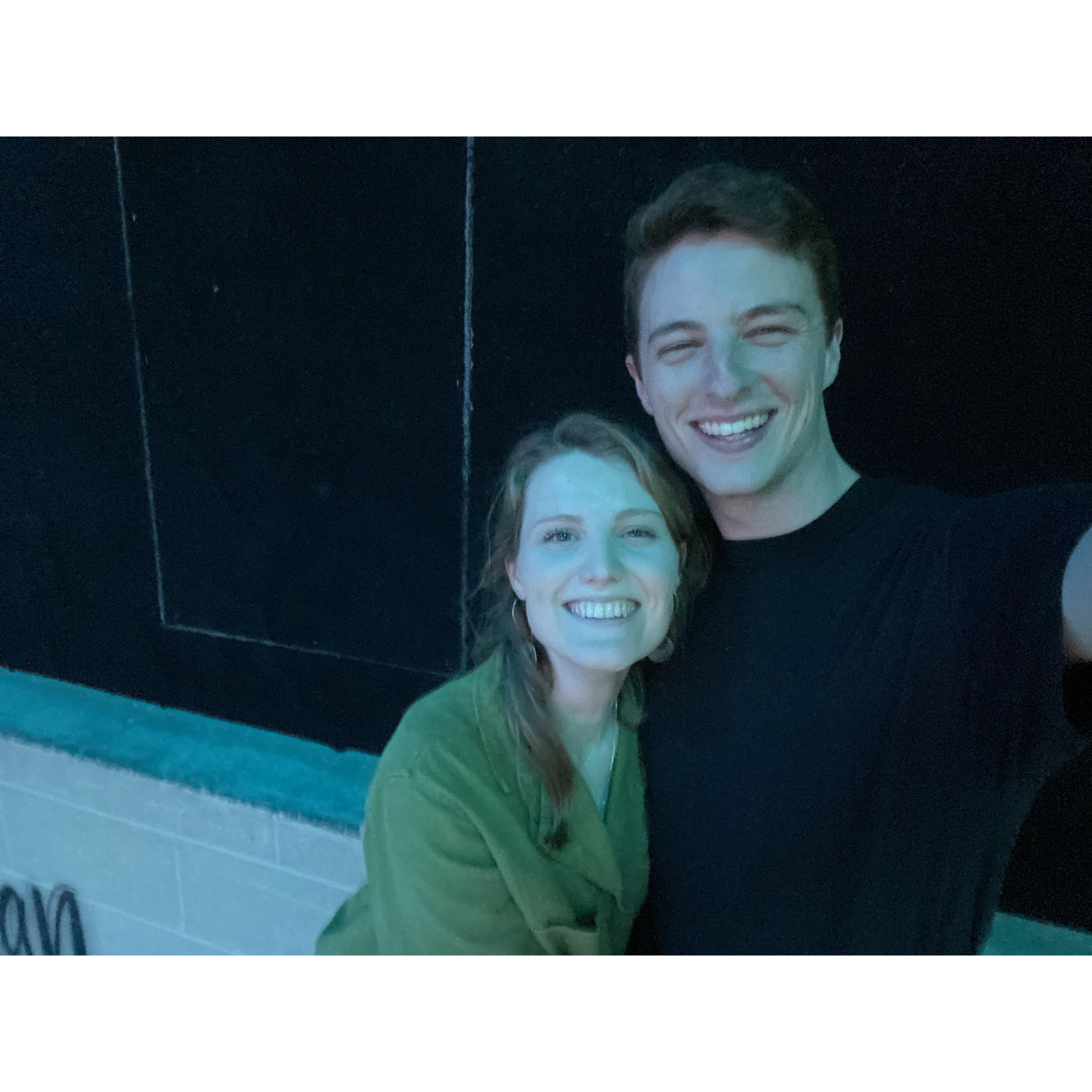 A photo to commemorate my first time roller skating without falling on my face. I had a great teacher 😌