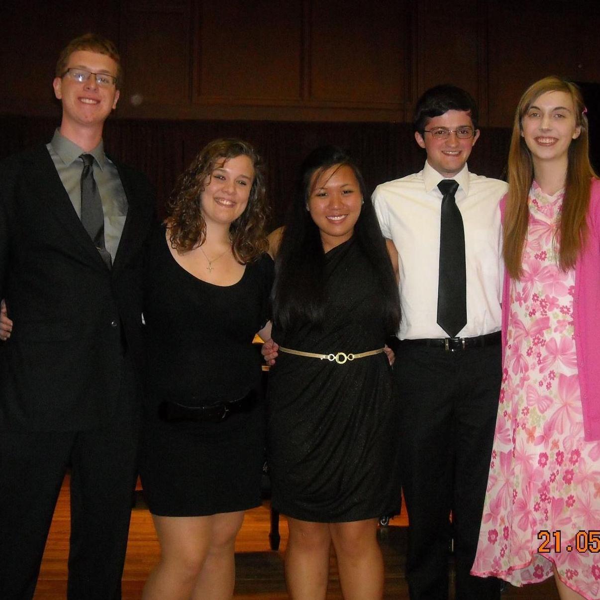 Us after my senior piano recital with a couple of my closest friends! Photo credit goes to Reiko, my piano teacher of thirteen years!