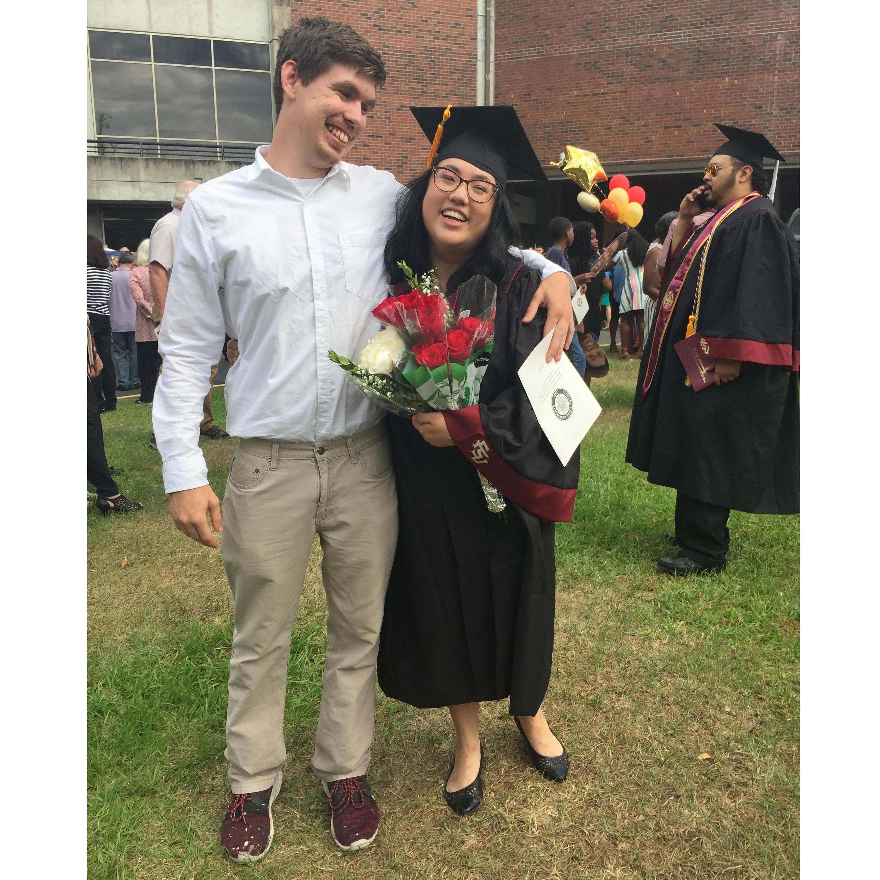 This is when I graduated from Florida State University and he shared this moment with me. (May 3, 2019)
