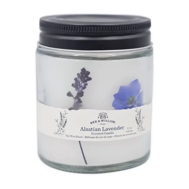 Bee & Willow™ Home Alsatian Lavender 7.7 oz. Spring Floral Glass Jar Candle