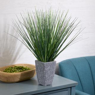 Faux Grass Greenery Potted Plant